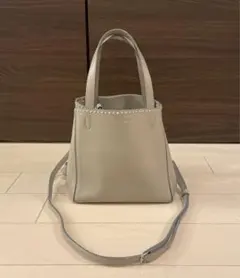 J&M DAVIDSON ベル ミニ 2way ショルダーバッグ グレージュ - メルカリ