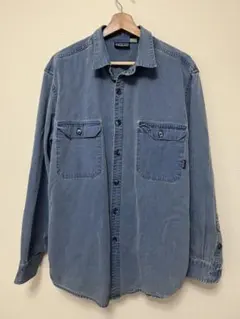 90's patagonia work shirt 古着 デニム　ワークシャツ