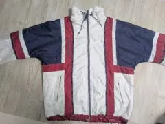 Champion ナイロンジャケット L ネイビー/ホワイト/レッド