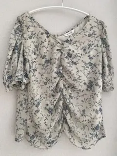 MOUSSY 花柄 半袖ブラウス サイズ2