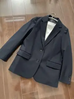 新品UNIQLOネイビー テーラードジャケット　紺色S 定番