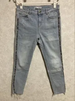 ザラ スキニージーンズ ストレッチパンツ ラインパンツ 30 メンズ