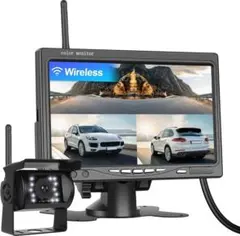 ワイヤレスバックカメラ モニターセット IP69防水のサムネイル