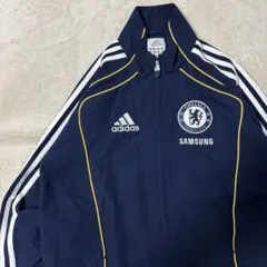 アディダス　チェルシー　ナイロントラックジャケット　ネイビー