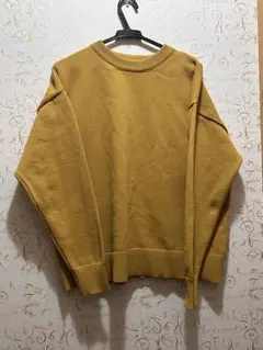 Noble Coton マスタード ニット トレーナー