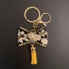 インド刺繍リボン　キーホルダー
