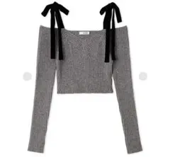 美品✳︎スナイデルリボンオフショルダーニット