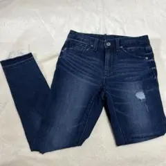 1501【GU】【Sサイズ】【ダメージジーンズ】【美品】