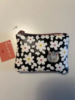 クロチク　オトナポップ ポーチ 花柄 うさぎモチーフ　花うさぎ