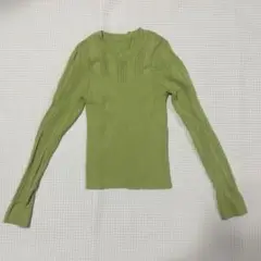 レディース　カットソー　緑