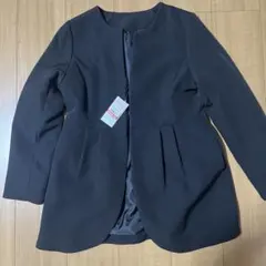 ノーカラージャケット Lサイズ 黒