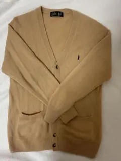 EASTBOY キャメル Vネックカーディガン 11号