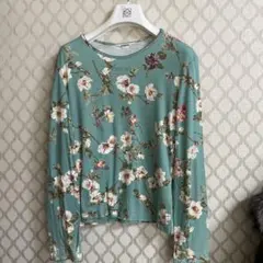 INGEBORG ミントグリーン 花柄 長袖
