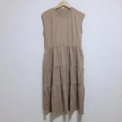 新品　Alma Design　ワンピース　ベージュ　12-206