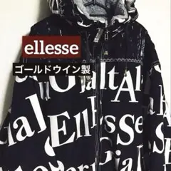 ● ellesse・ エレッセ 中綿 ブルゾン ジャケット フード付 総柄