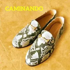 美品　本革　CAMINANDO カミナンド　パイソン ビットローファーのサムネイル