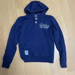 Gotcha ネイビー フード付きパーカー