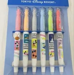 【新品】ディズニーランド フリクション マーカーペン ラインマーカー 6本セット