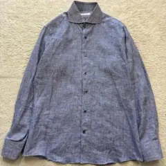 鎌倉シャツ リネンシャツ 2着セット ブルー 新品同様 - メルカリ