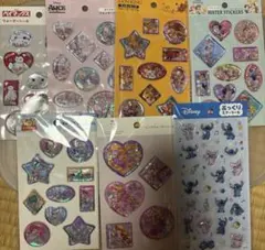 ディズニー シール 7点セット ウォーターシール ぷっくりシール