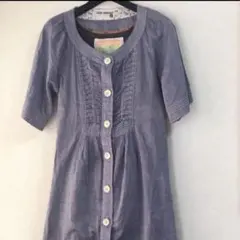 ジーンナッソーズ シャツワンピース チュニック　レトロのサムネイル