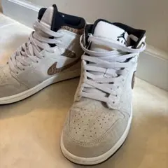 Air Jordan スニーカー グレー/ブラウン ハイカット