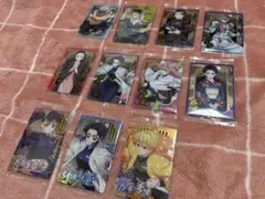 ウエハース　鬼滅の刃　11枚まとめ売り　スーパーレア　しのぶ　善逸　カナヲ