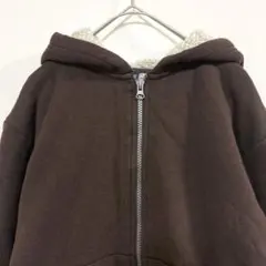 オールドネイビー OLD NAVY 無地 パーカー キッズL 茶 Y2Kのサムネイル