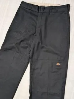 00s Dickies ワークパンツ ダブルニー ブラック W33L30のサムネイル