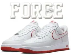 NIKE AIR FORCE1 LOW ホワイト Picante Red