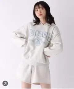 レピピアルマリオ【裏起毛】フードカレッジセットアップ