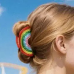 ♡フライドポテト　ヘアクリップ　モチーフ　ククシュゼット好きな方　バンスクリップ