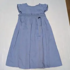 140★CHOPIN ショパン★袖口フレア！スモッキングワンピース★