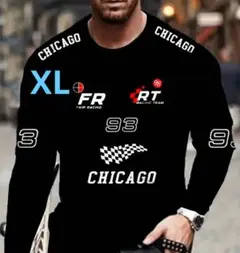 【F1】長袖Tシャツ ロンT CHICAGO RACING TEAM 93 XL