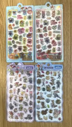 訳あり ズートピア 3D ステッカー 硬い 立体 ぷくぷく ぷっくり まとめ売りのサムネイル