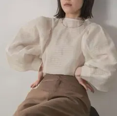 lawgy see through check tops