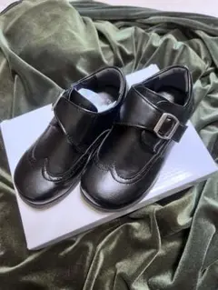 卒園入学に必須【中古】キッズ18センチバックルローファー