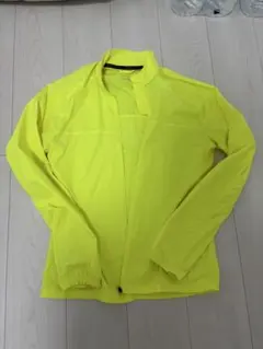 adidas 蛍光イエロー ランニングジャケット Mサイズ