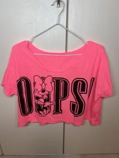 ミニーマウス プリント 半袖Tシャツ ピンク