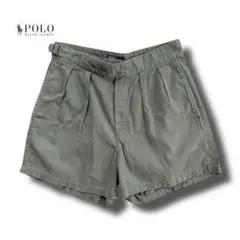 vintage古着 ポロ ラルフローレン タック入りチノショーツ ハーフパンツ