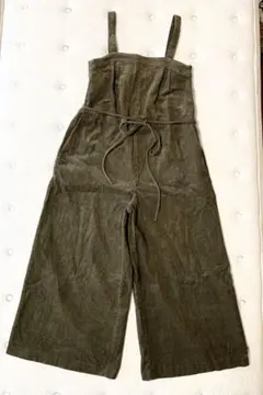 ZARA BASIC サロペット コーデュロイ グリーン XS