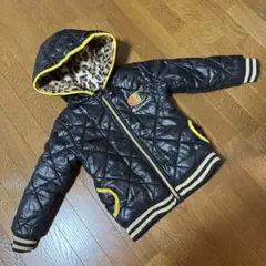 Champion キッズジャケット 100cm 黒 ヒョウ柄