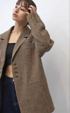 TODAYFUL Wool100% Check Jacket チェックジャケット