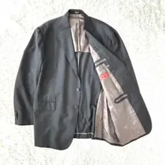 美品 エルメネジルドゼニア XLサイズ相当 チャコール テーラード