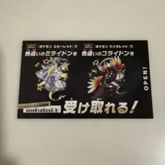 ポケモン　色違い　ミライドン　コライドン