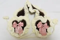 ハート型編み物ファッション小物