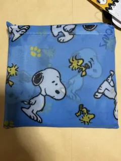 PEANUTS スヌーピー エコバッグ　青　ブルー　①