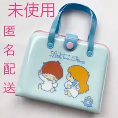 산리오 레트로 リトルツインスターズ キキララ ティッシュポーチ ブルーブルーエ