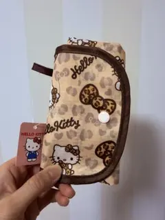 新品未使用　西松屋　キティ　kitty エコバッグ　ヒョウ柄のサムネイル