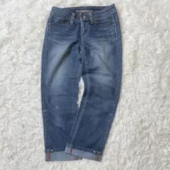 BRAPPERS ブラッパーズ クロップドデニム M 七分丈 裾スタッズ 美脚のサムネイル